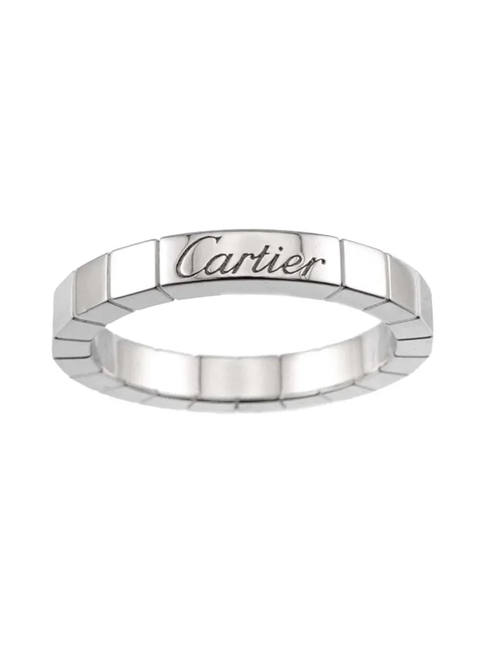 Cartier Laniere 54 Ring 18k WG White Gold 750